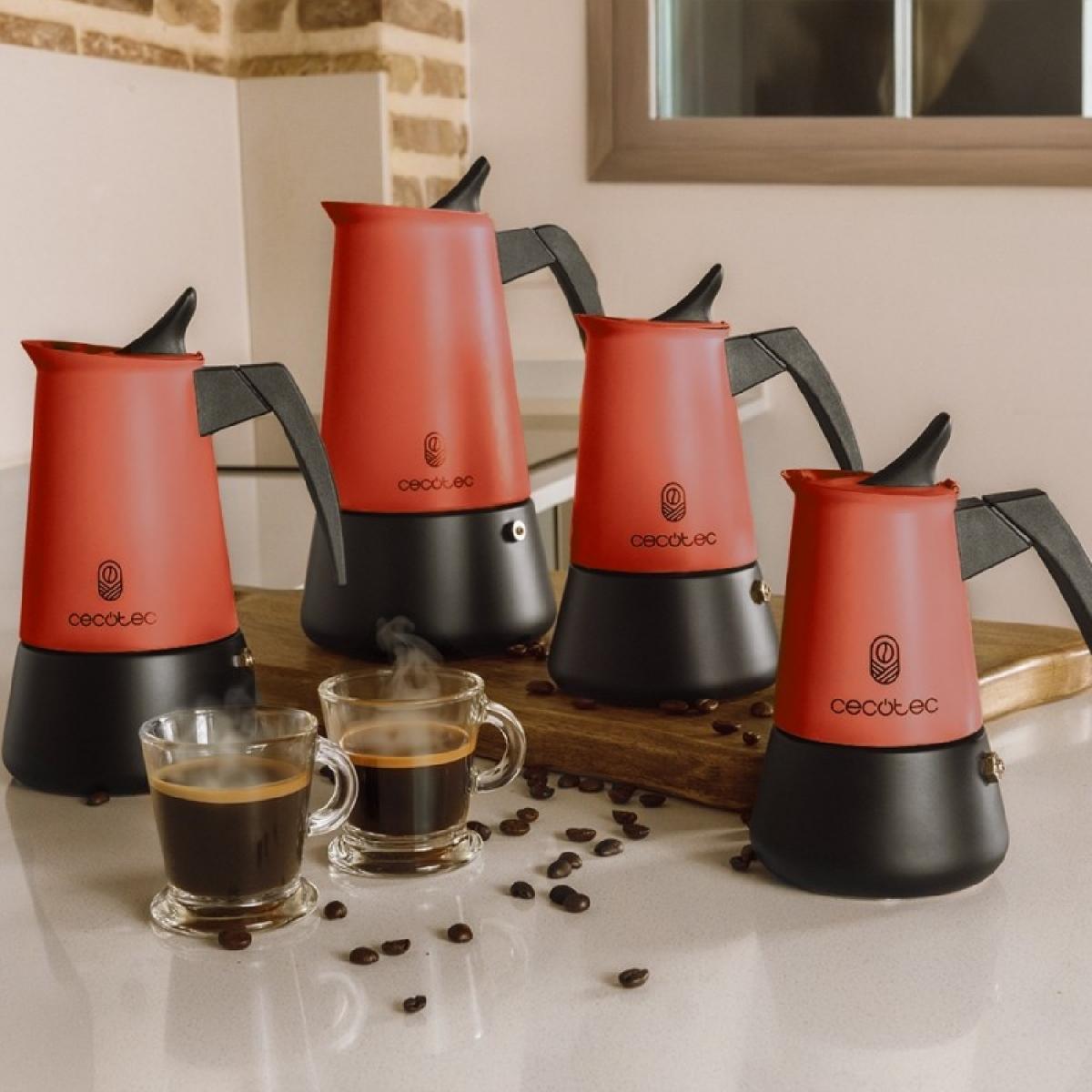 Cecotec Cafeteras italianas Piccolina 200 Red