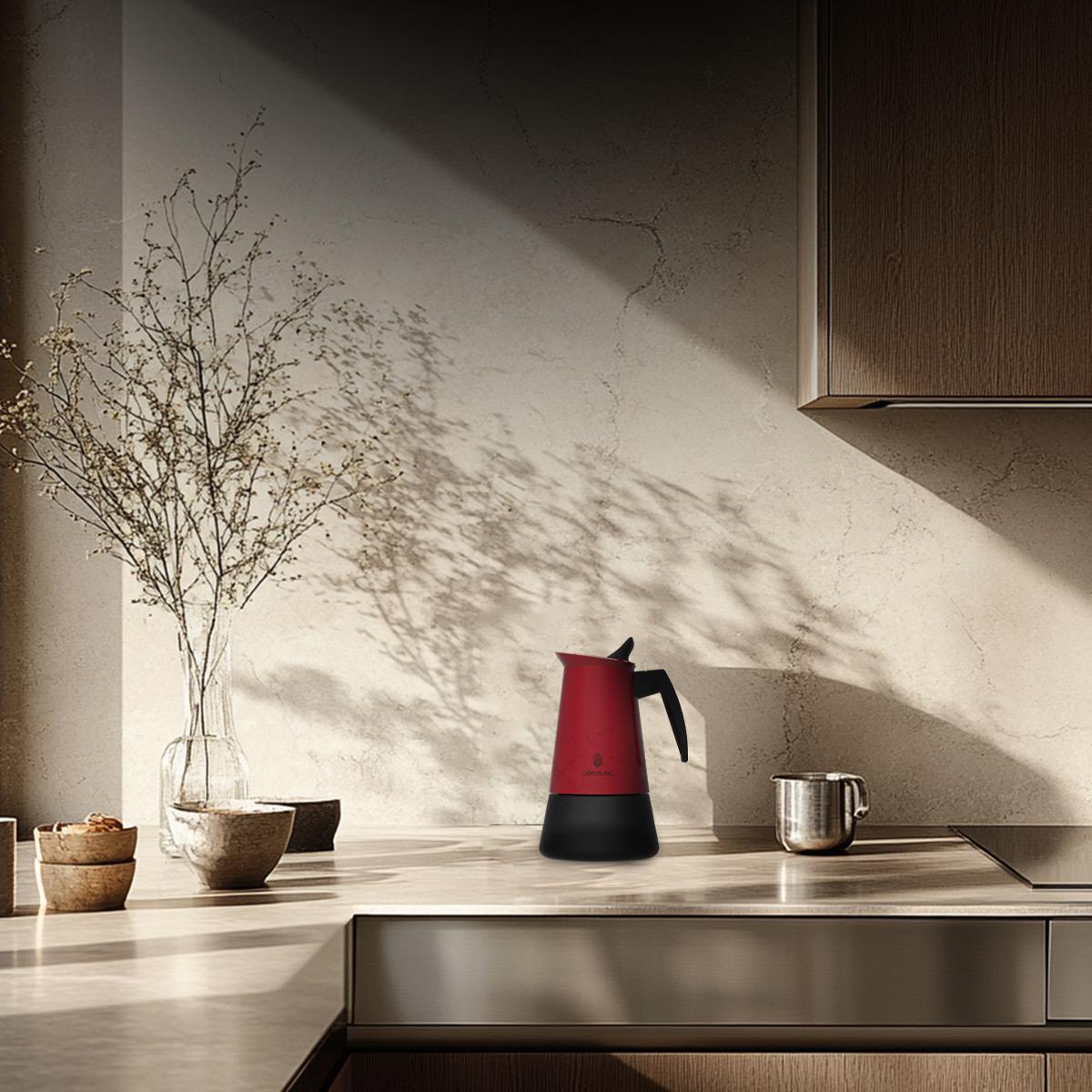 Cecotec Cafeteras italianas Piccolina 900 Red