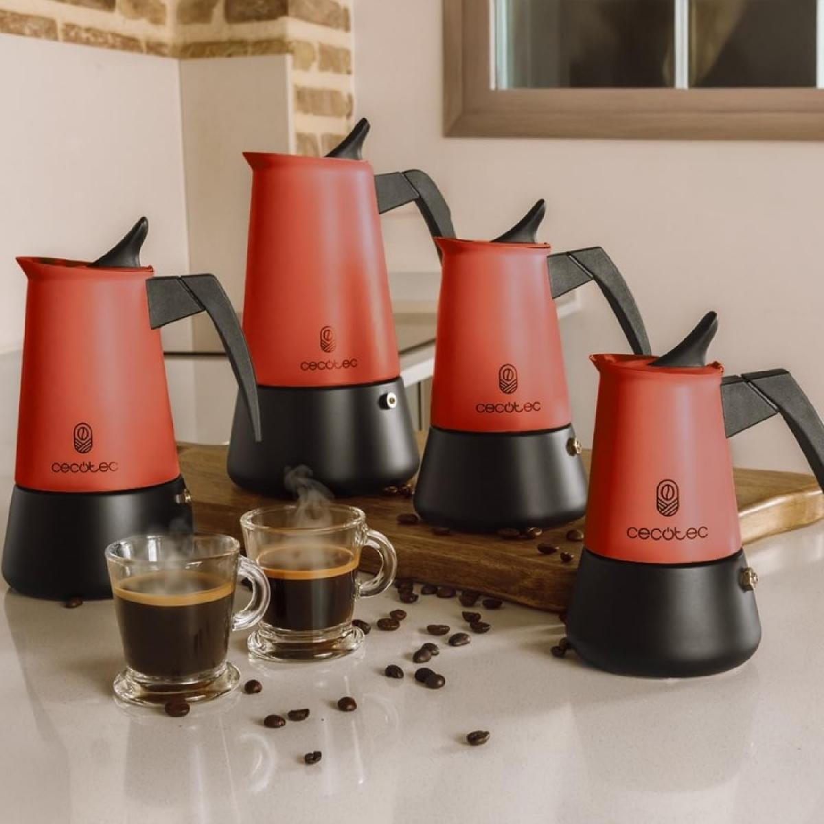 Cecotec Cafeteras italianas Piccolina 900 Red
