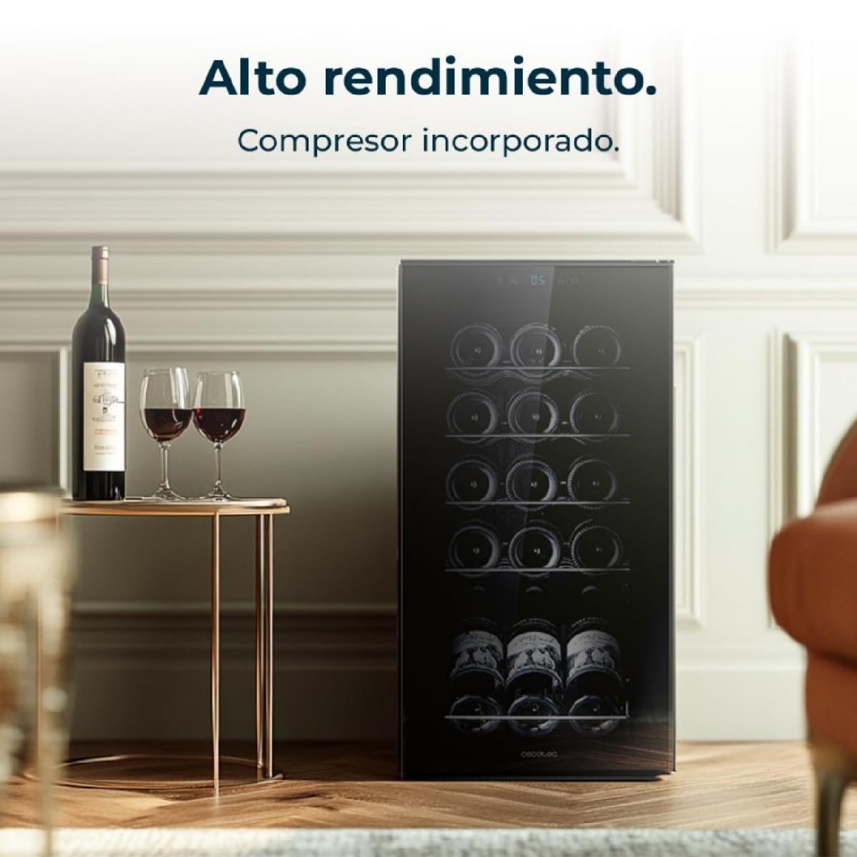Cecotec Vinotecas Bolero GrandSommelier 1550 Black Compressor