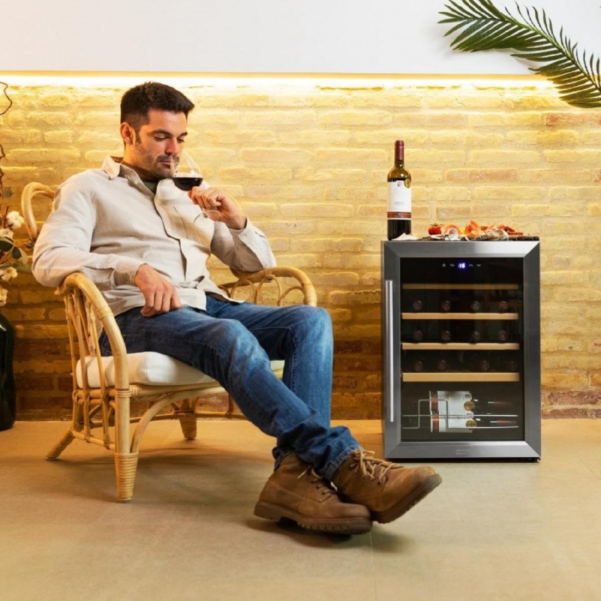 Cecotec Vinotecas Bolero GrandSommelier 2050 Inox Compressor