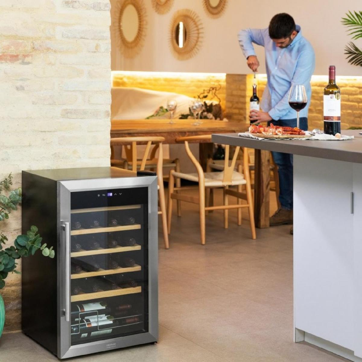 Cecotec Vinotecas Bolero GrandSommelier 2450 Inox Compressor