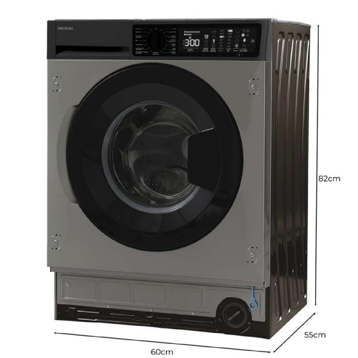 Cecotec Lavadoras integrables Bolero DressCode 850 BI Inverter Steel A