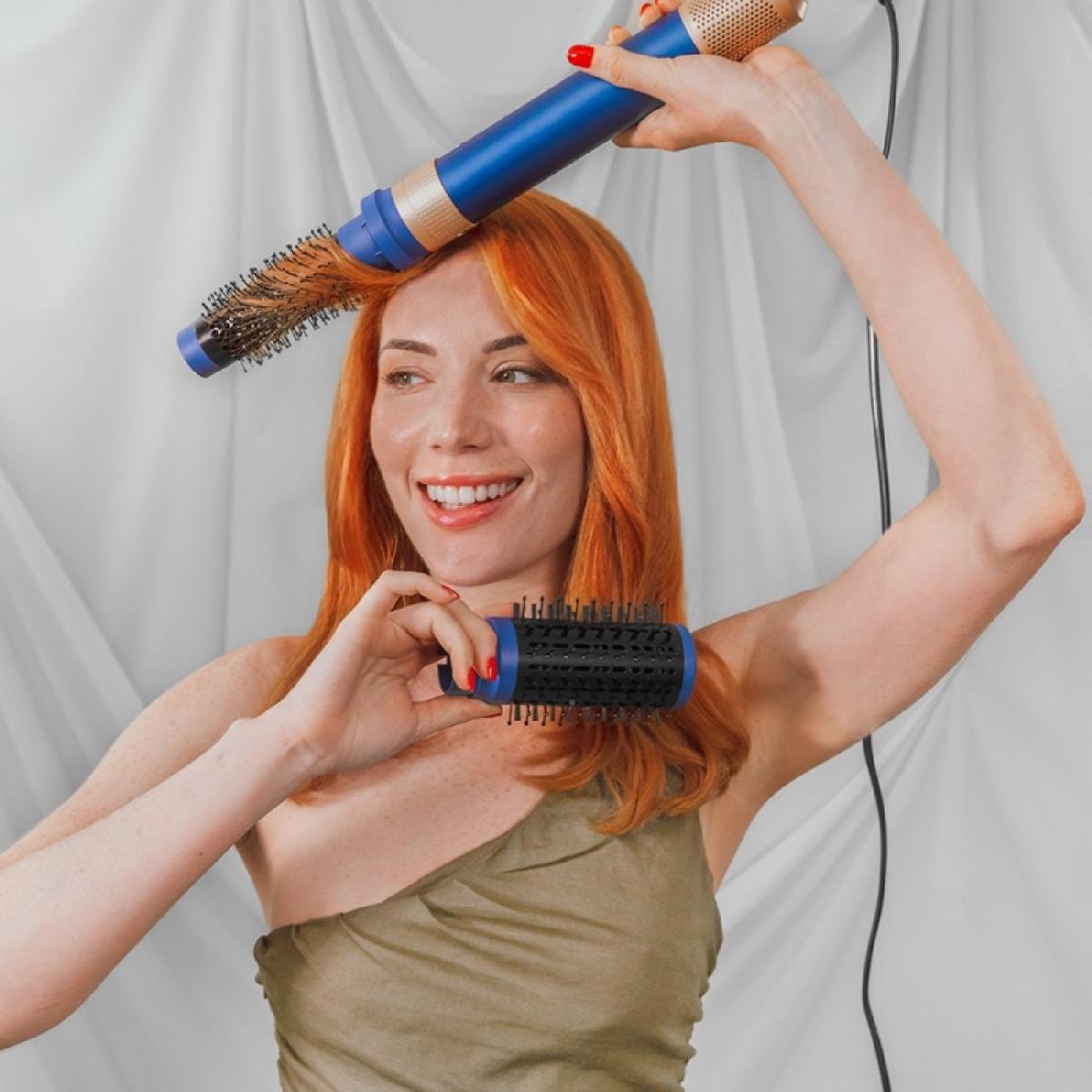 Cecotec Cepillos de aire Bamba CeramicCare 12in1 AirGlam Blue