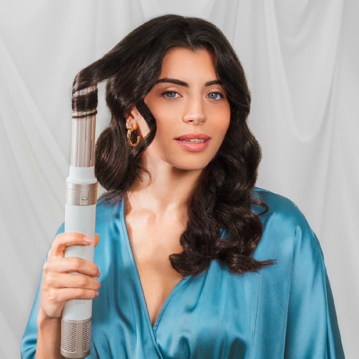 Cecotec Cepillos de aire Bamba CeramicCare 14in1 AirGlam Champagne