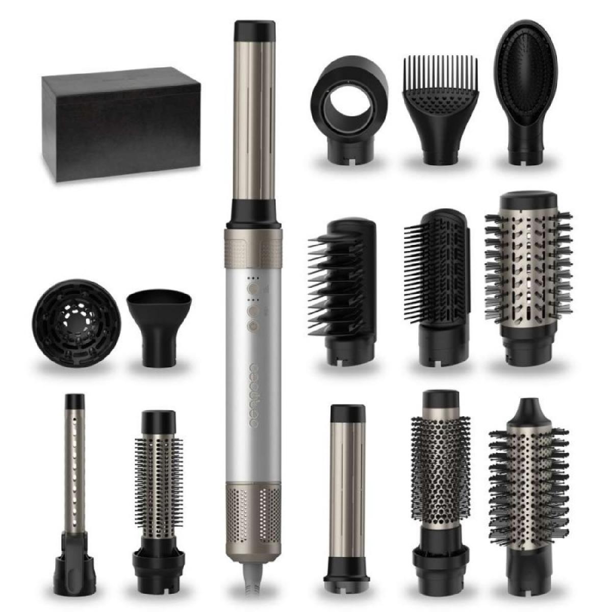 Cecotec Cepillos de aire Bamba CeramicCare 14in1 AirGlam Aluminum