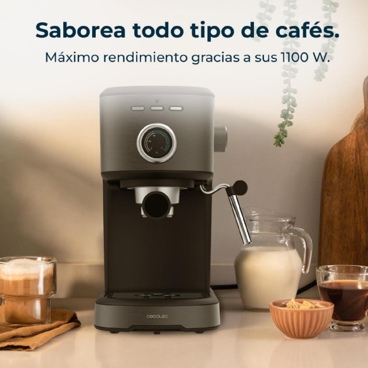 Cecotec Cafeteras express Power Espresso 20 Pecan Steel