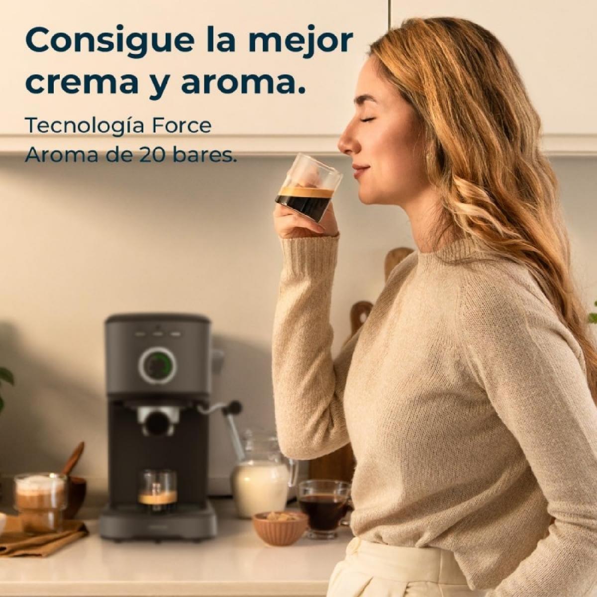 Cecotec Cafeteras express Power Espresso 20 Pecan Steel