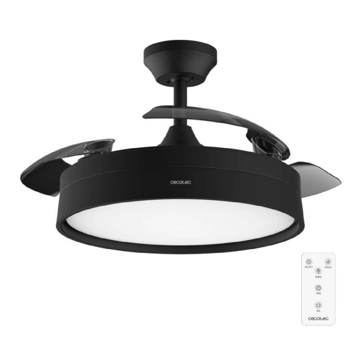 Cecotec Ventiladores de techo con luz Energysilence Aero 4200 invisible black