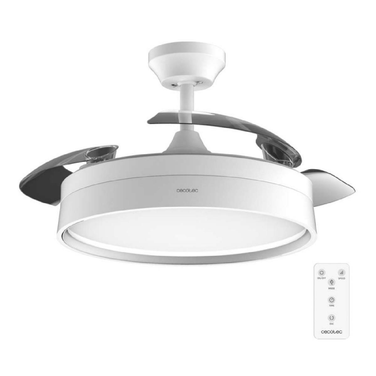 Cecotec Ventiladores de techo con luz Energysilence Aero 4200 invisible white