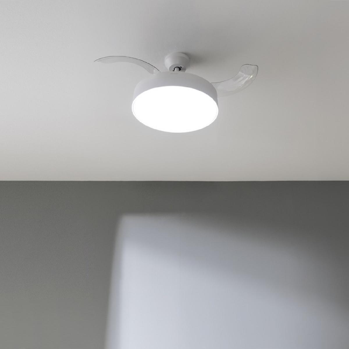 Cecotec Ventiladores de techo con luz Energysilence Aero 4200 invisible white