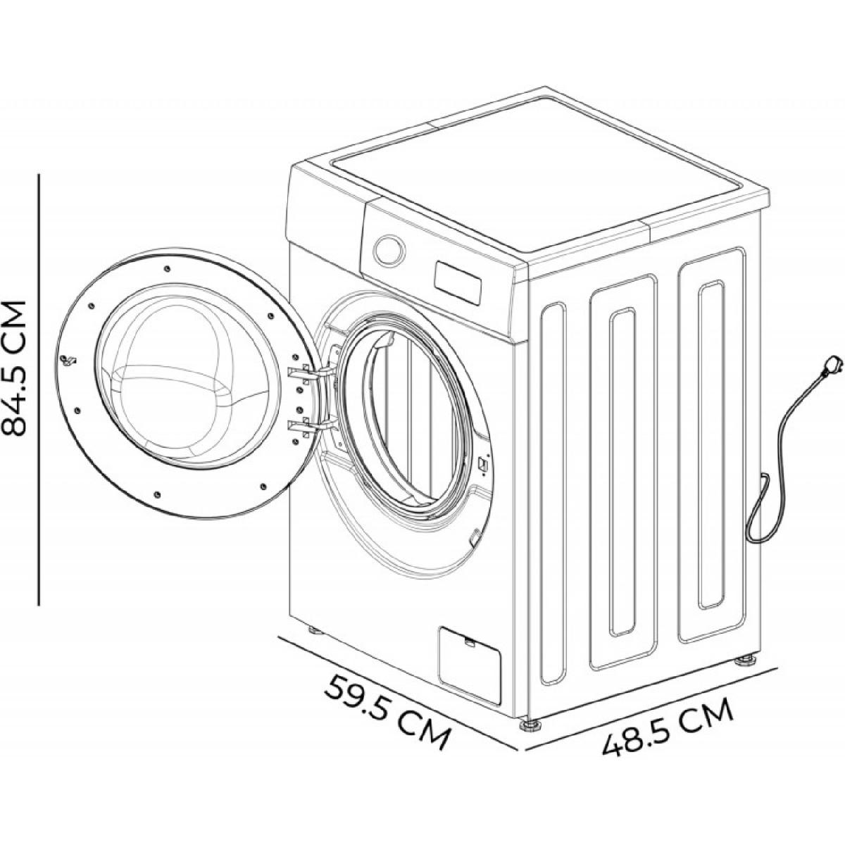 Cecotec Lavadoras de carga frontal Bolero DressCode 7150 Inverter A