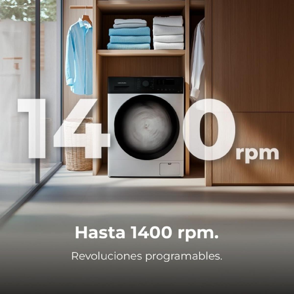 Cecotec Lavadoras de carga frontal Bolero DressCode 7150 Inverter A