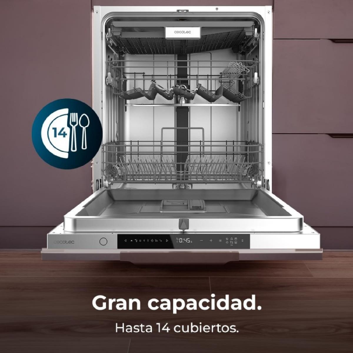 Cecotec Lavavajillas integrables 60 CM Bolero Aguazero 8001 Full BI B