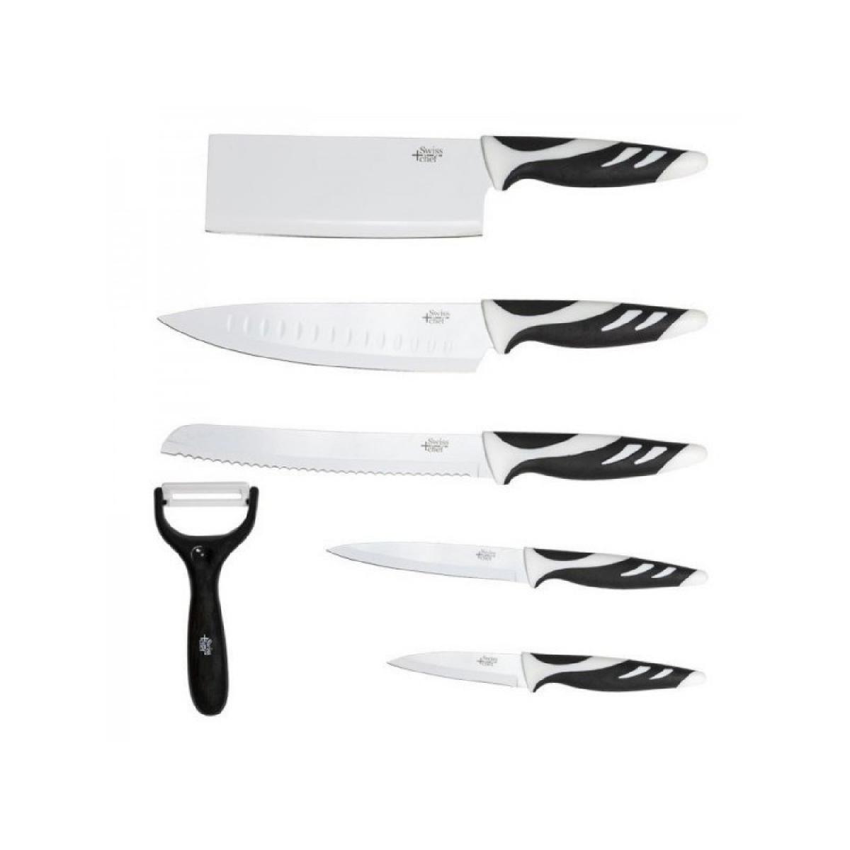 Cecotec Cuchillos Set 6 cuchillos swiss blanco