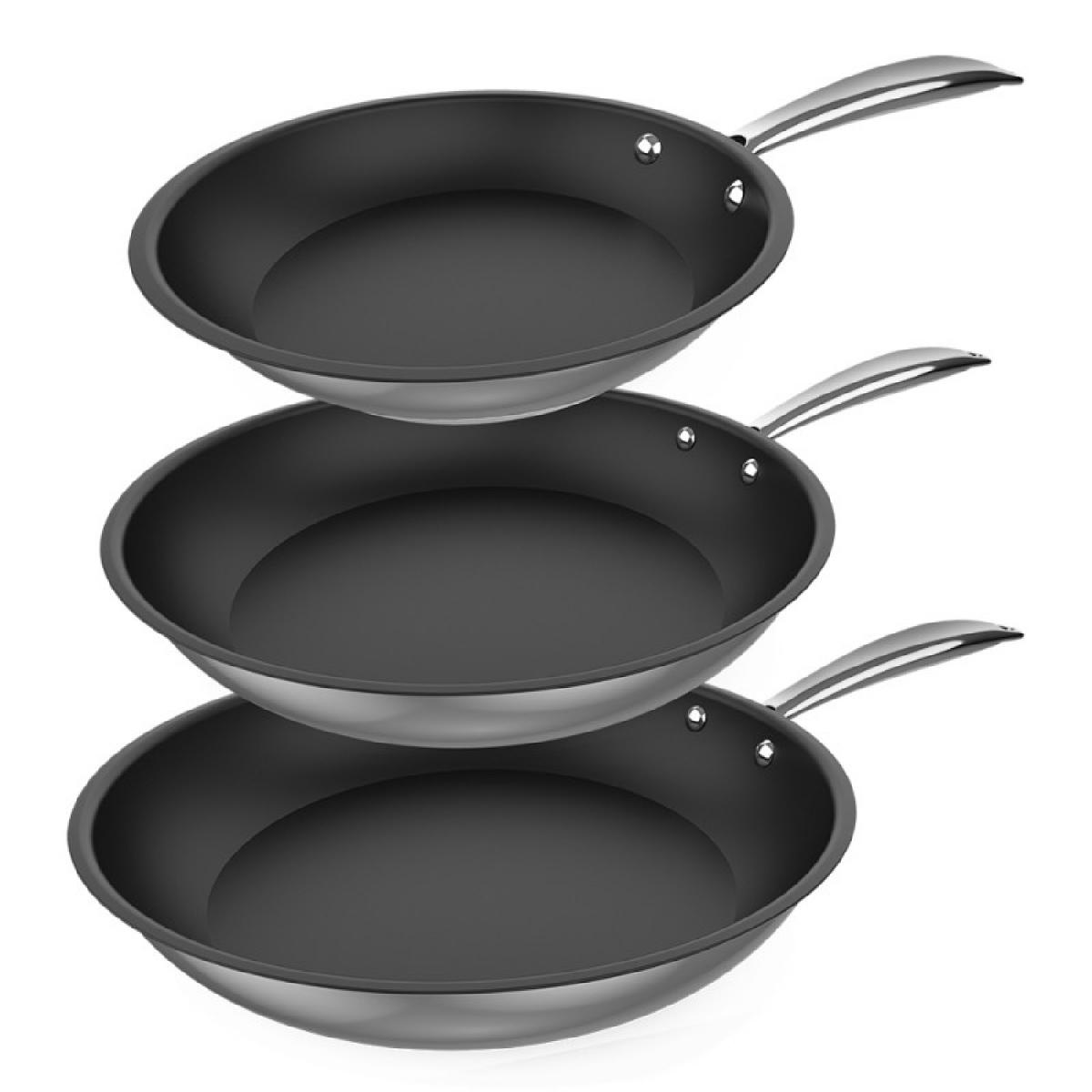 Cecotec Set de sartenes Set de Sartenes Polka Classy 20-24-28 Bucket Set Steel