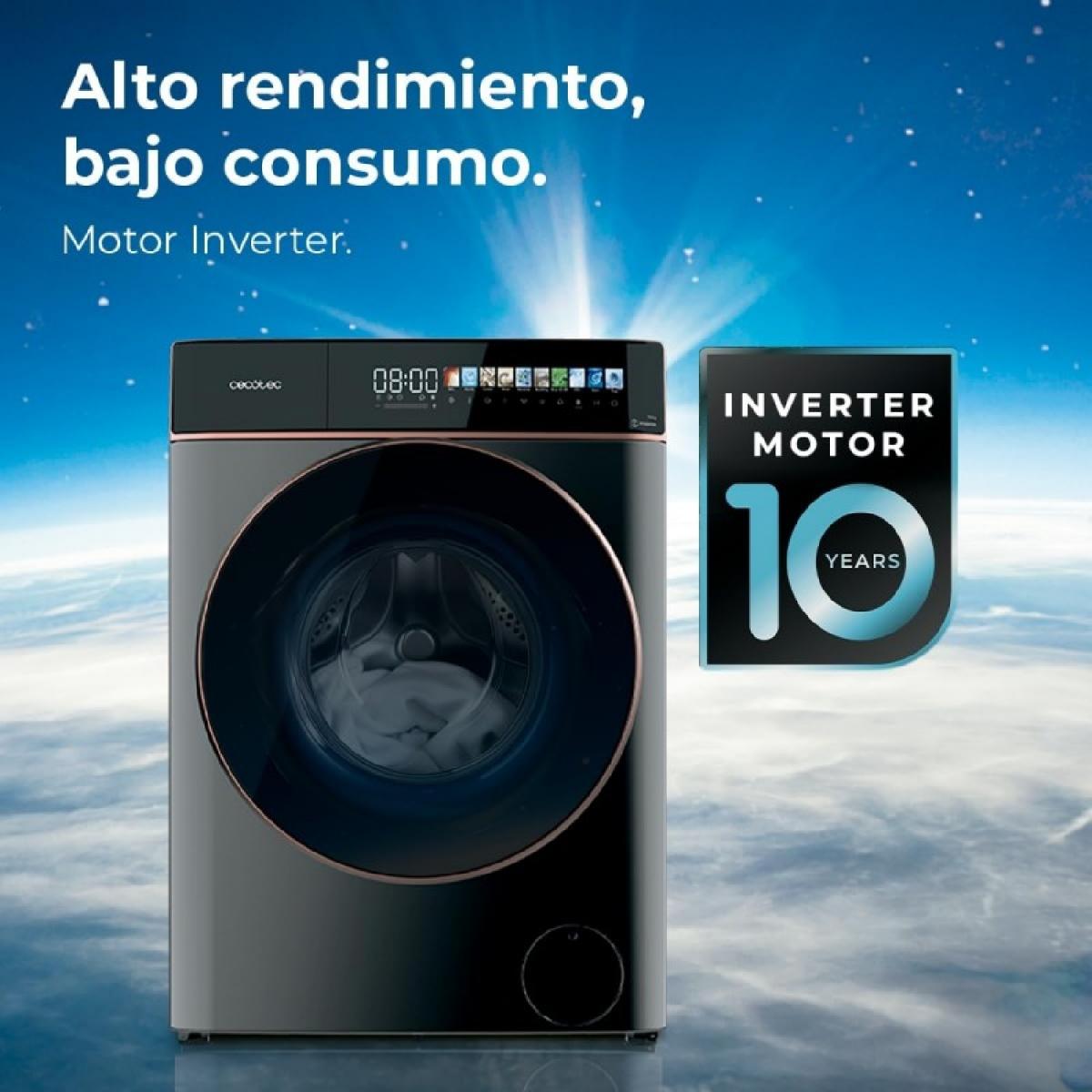 Cecotec Lavadoras autodosis Bolero DressCode 10900 Inverter FullColor Steel A