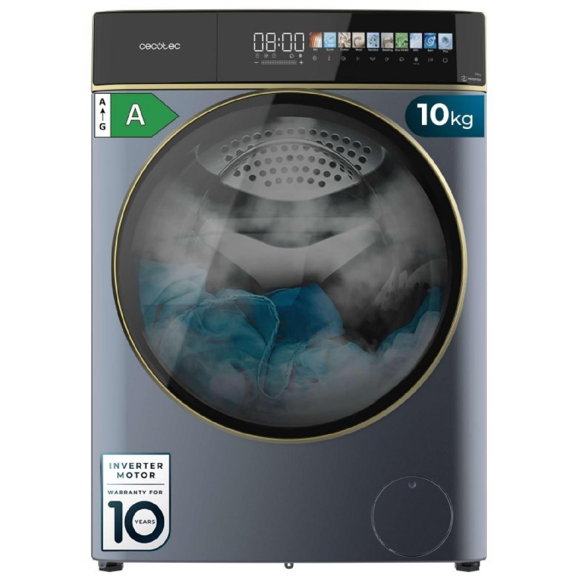 Cecotec Lavadoras autodosis Bolero DressCode 10900 Inverter FullColor Ice Blue A
