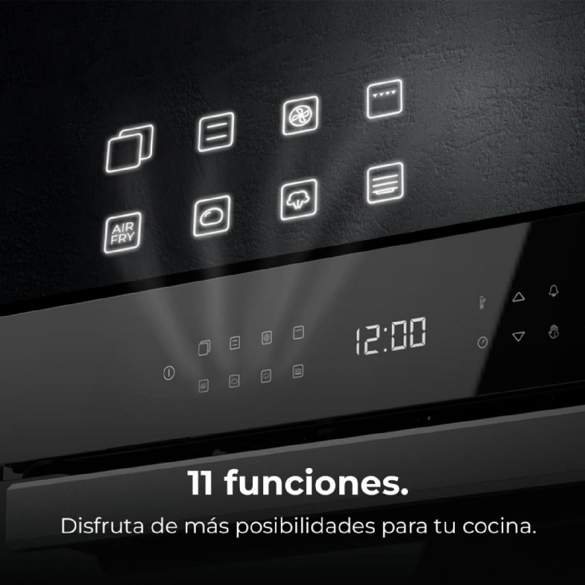 Cecotec Hornos Pirolíticos Bolero Hexa P506000 Glass Black A+