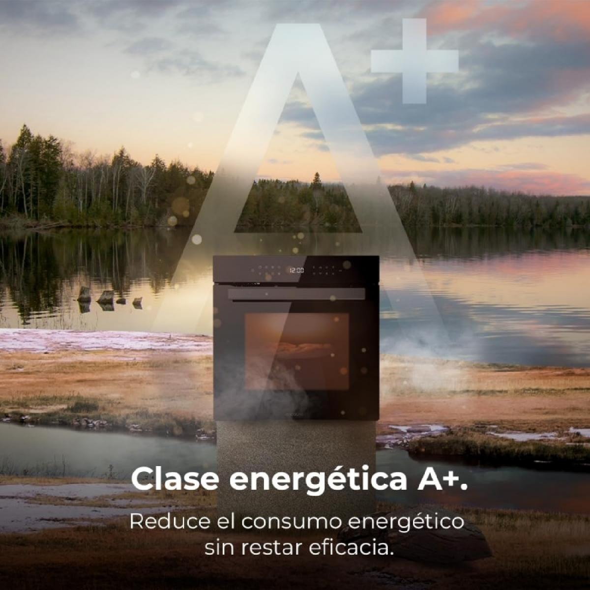 Cecotec Hornos Pirolíticos Bolero Hexa P506000 Glass Black A+
