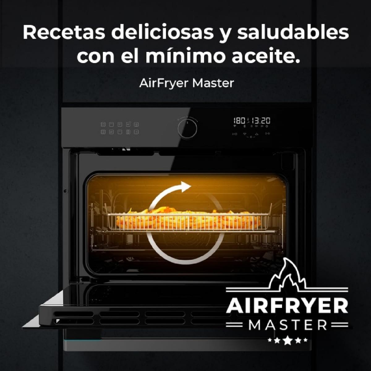 Cecotec Hornos Multifunción Air Fryer Bolero Hexa AF314500 Glass Black A