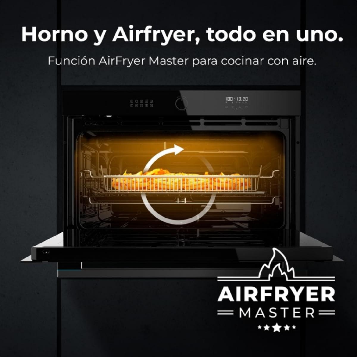 Cecotec Hornos Multifunción Air Fryer Bolero Hexa AF319000 Glass Black A