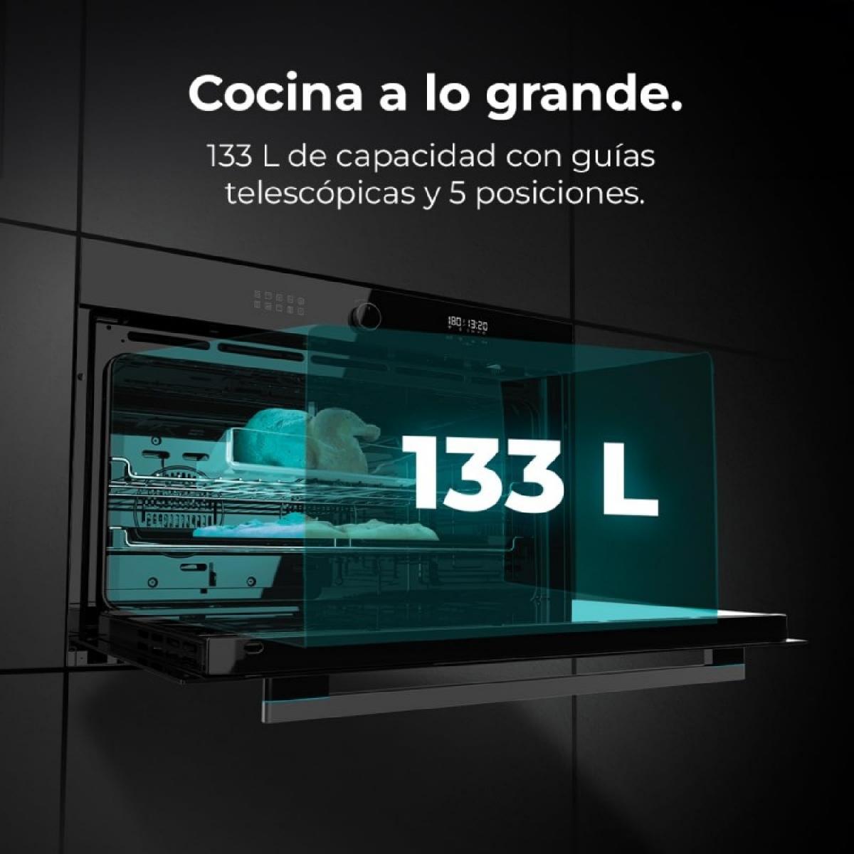 Cecotec Hornos Multifunción Air Fryer Bolero Hexa AF319000 Glass Black A