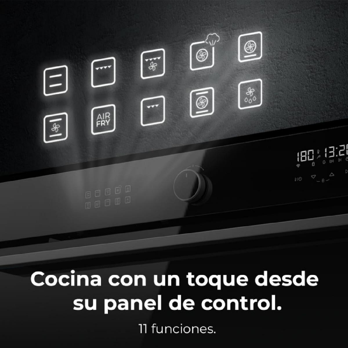 Cecotec Hornos Multifunción Air Fryer Bolero Hexa AF319000 Glass Black A