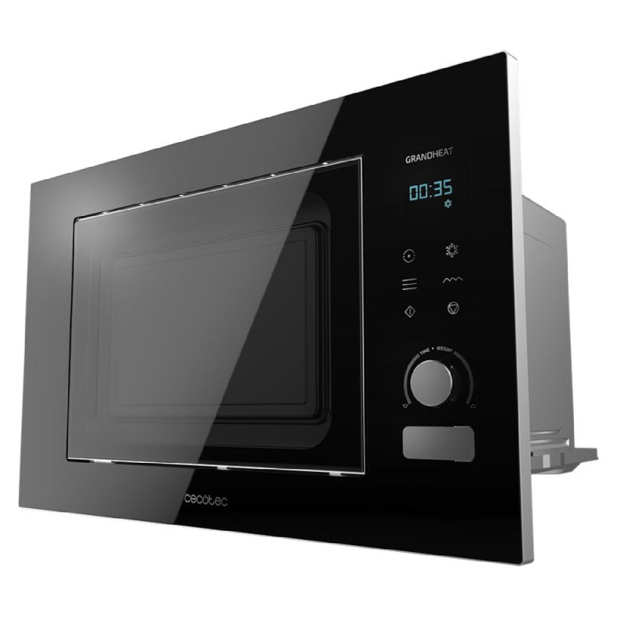 Cecotec Microondas encastrables con plato Grandheat 2090 Built-In Touch Black