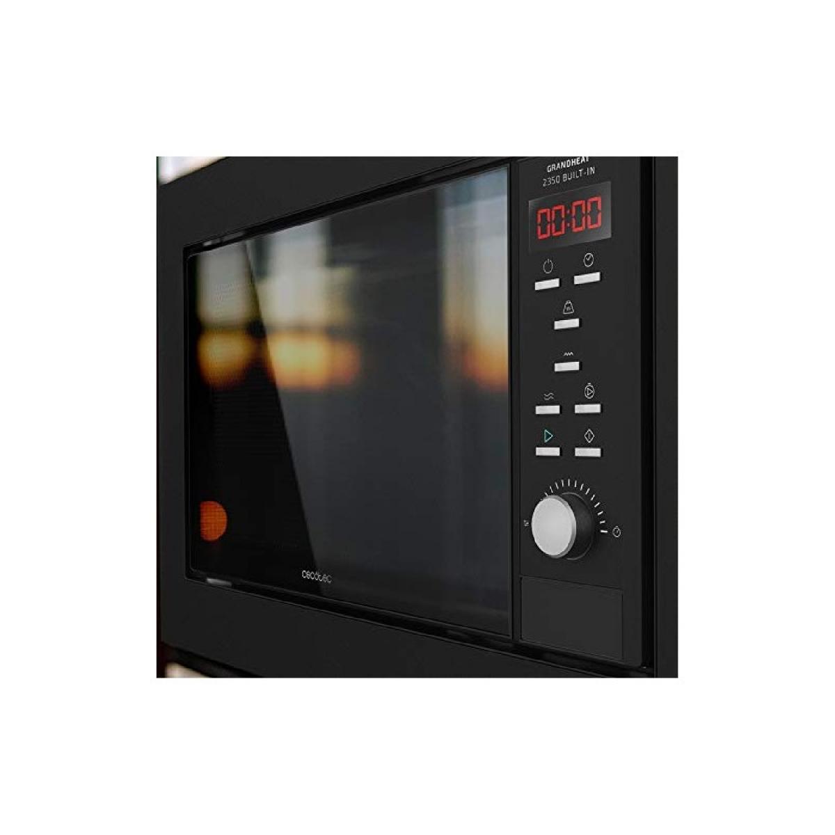 Cecotec Microondas encastrables con plato Microondas Encastrable Grandheat 2350 Built-In Black