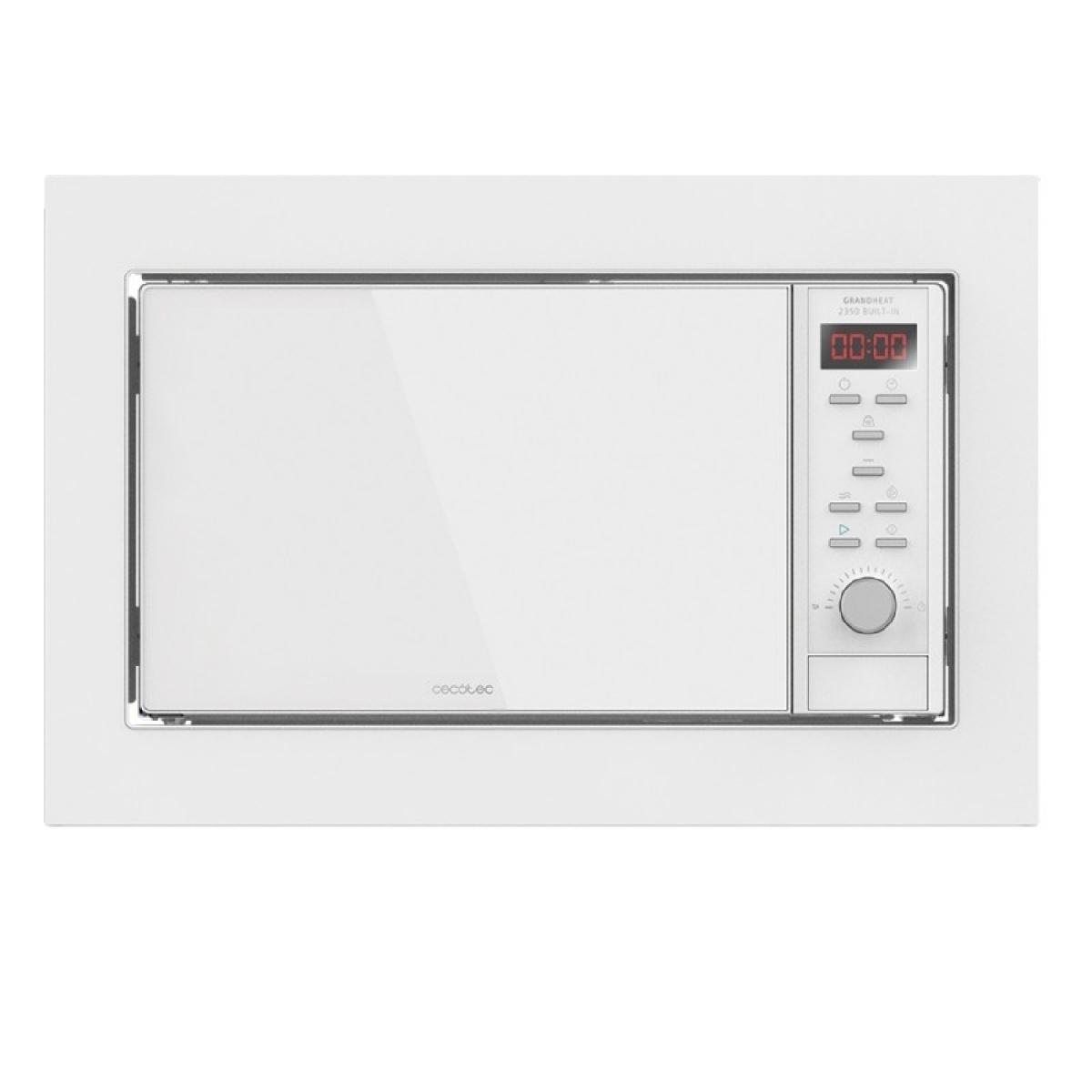 Cecotec Microondas encastrables con plato Microondas Encastrable Grandheat 2350 Built-In White