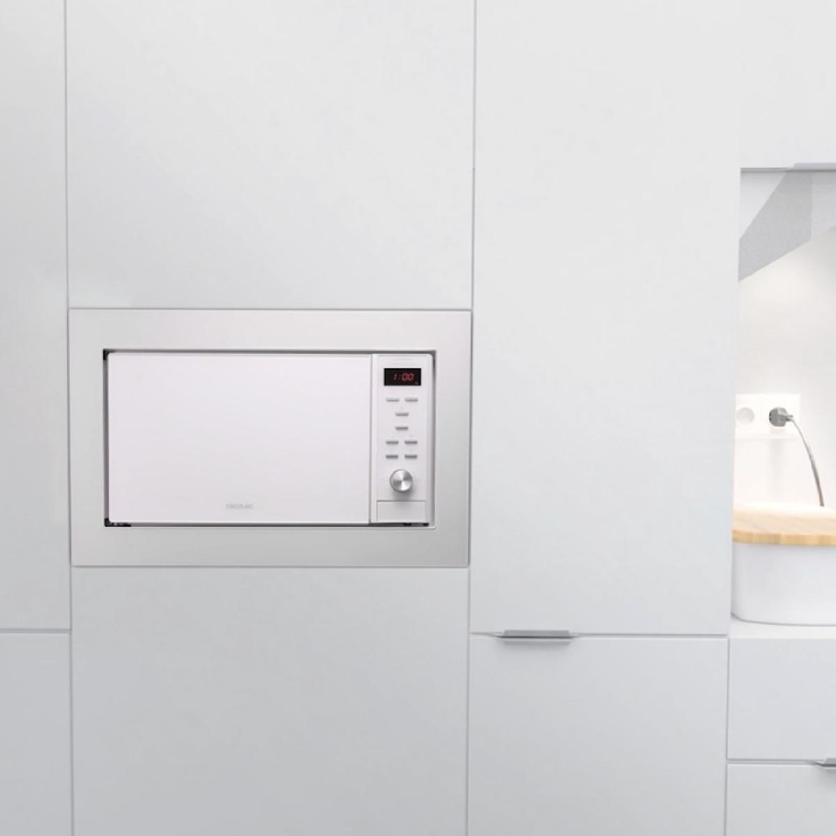Cecotec Microondas encastrables con plato Microondas Encastrable Grandheat 2350 Built-In White