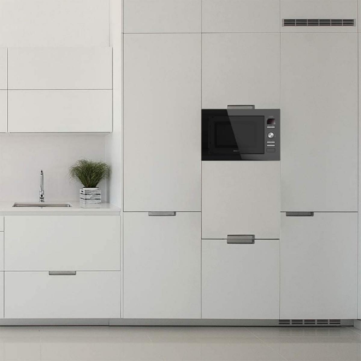 Cecotec Microondas encastrables con plato Microondas Encastrable Grandheat 2590 Built-In Black