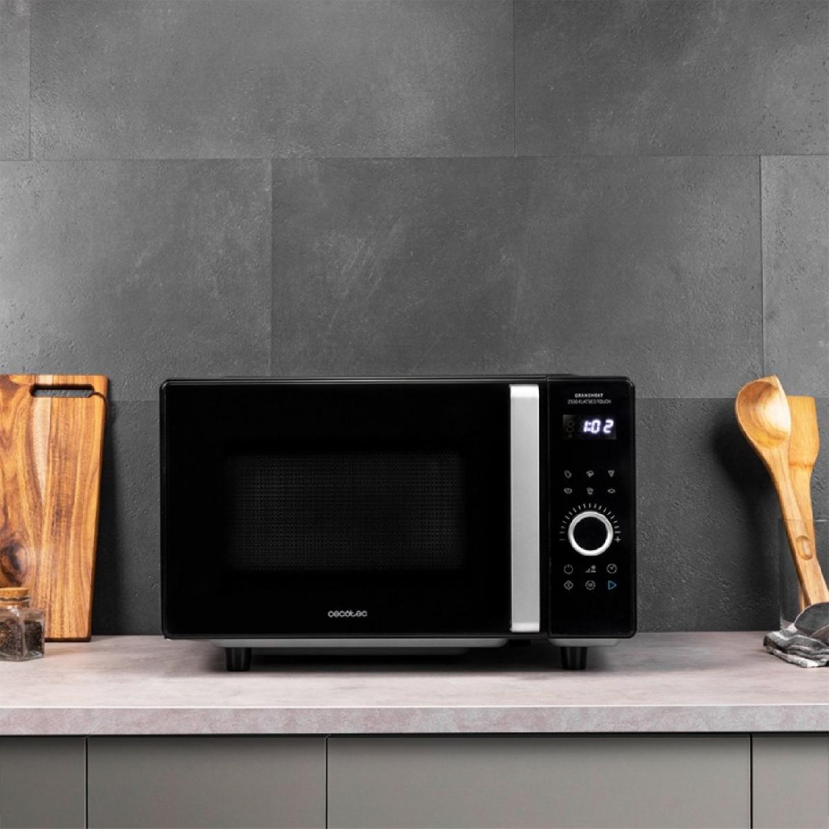 Cecotec Microondas sin plato Microondas Sin Plato Grandheat 2500 Flatbed Touch Black