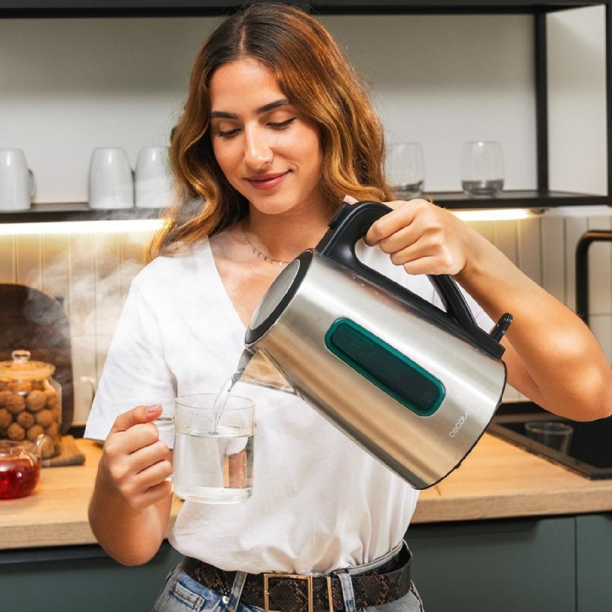 Cecotec Hervidores de agua Thermosense 210 Steel