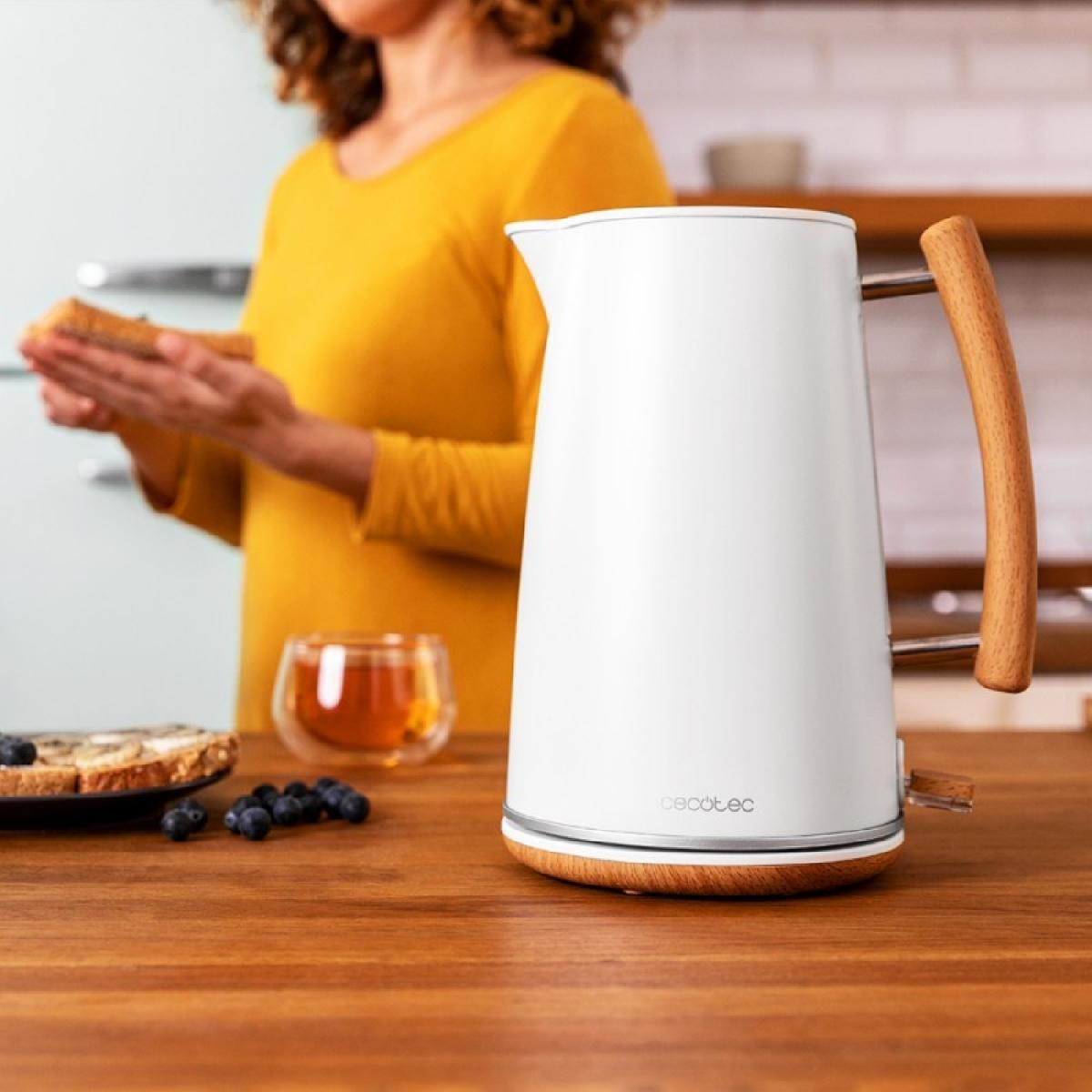 Cecotec Hervidores de agua Hervidor De Agua Thermosense 400 White Woody
