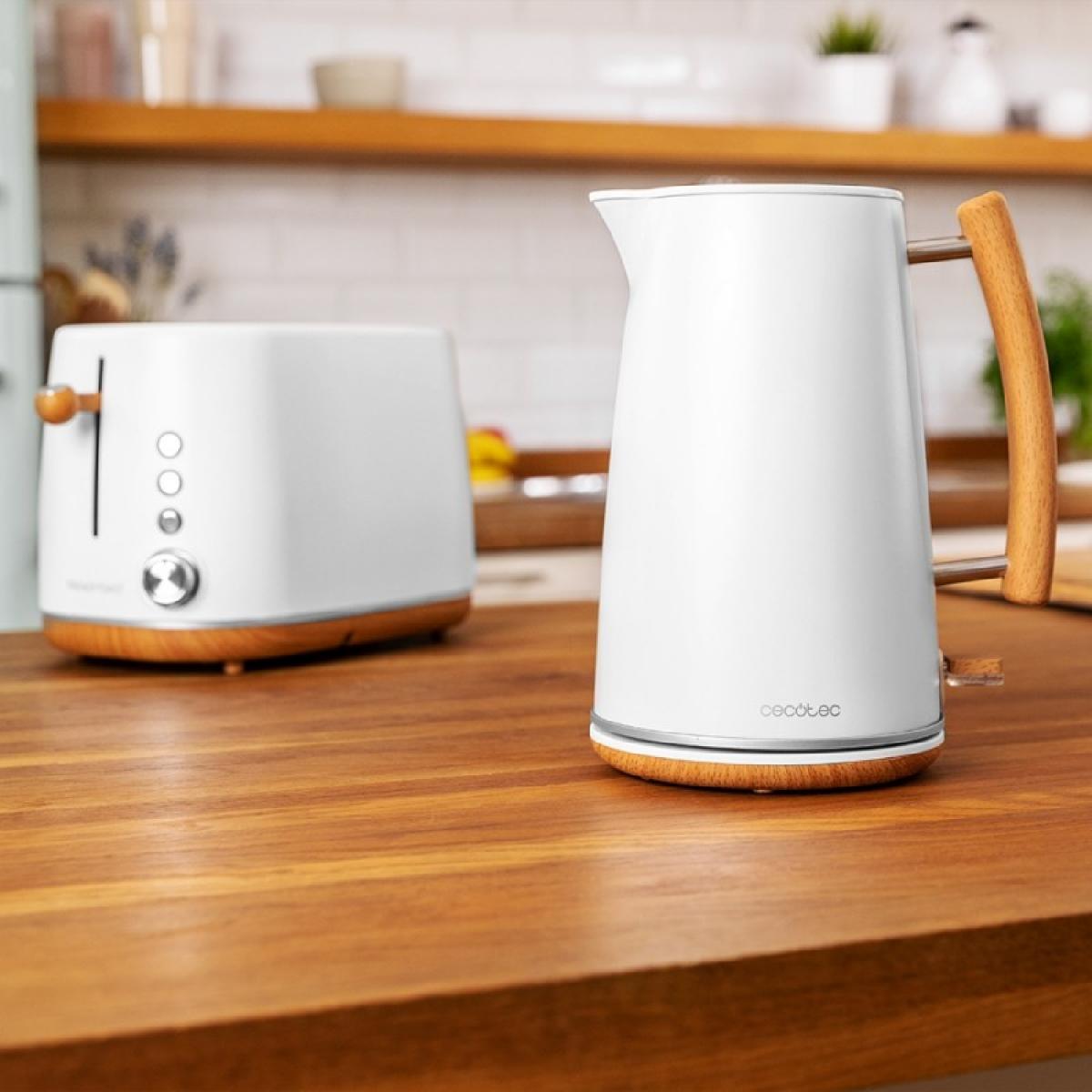 Cecotec Hervidores de agua Hervidor De Agua Thermosense 400 White Woody