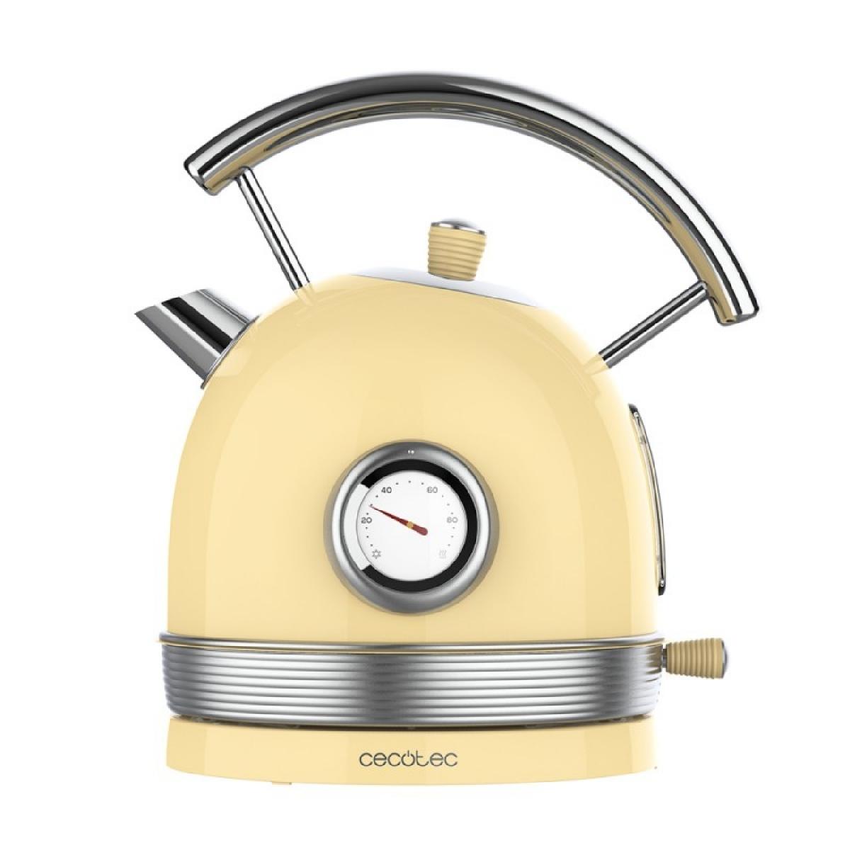 Cecotec Hervidores de agua Thermosense 420 Vintage Light Yellow