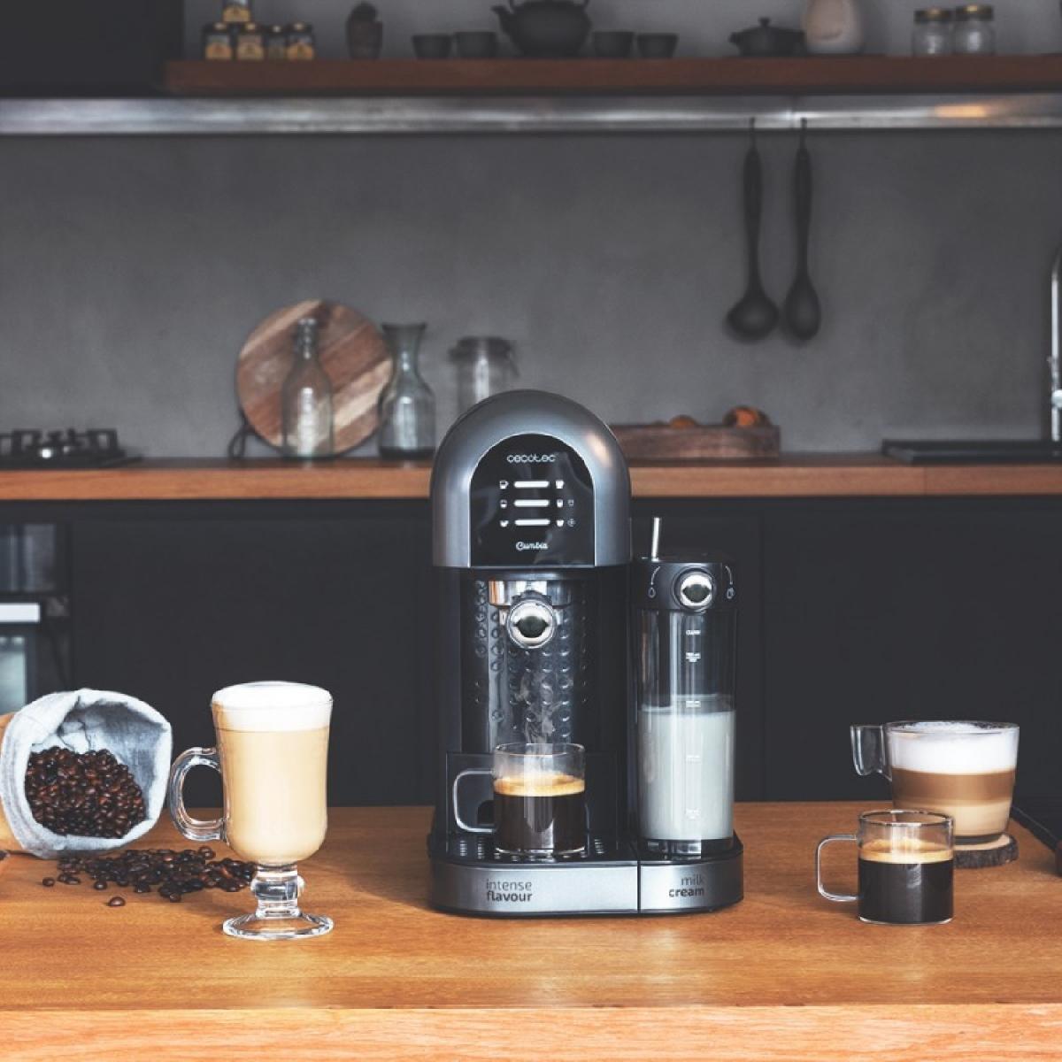 Cecotec Cafeteras semiautomáticas Cafetera Semiautomática Cumbia Power Instant-Ccino 20 Chic Serie Nera