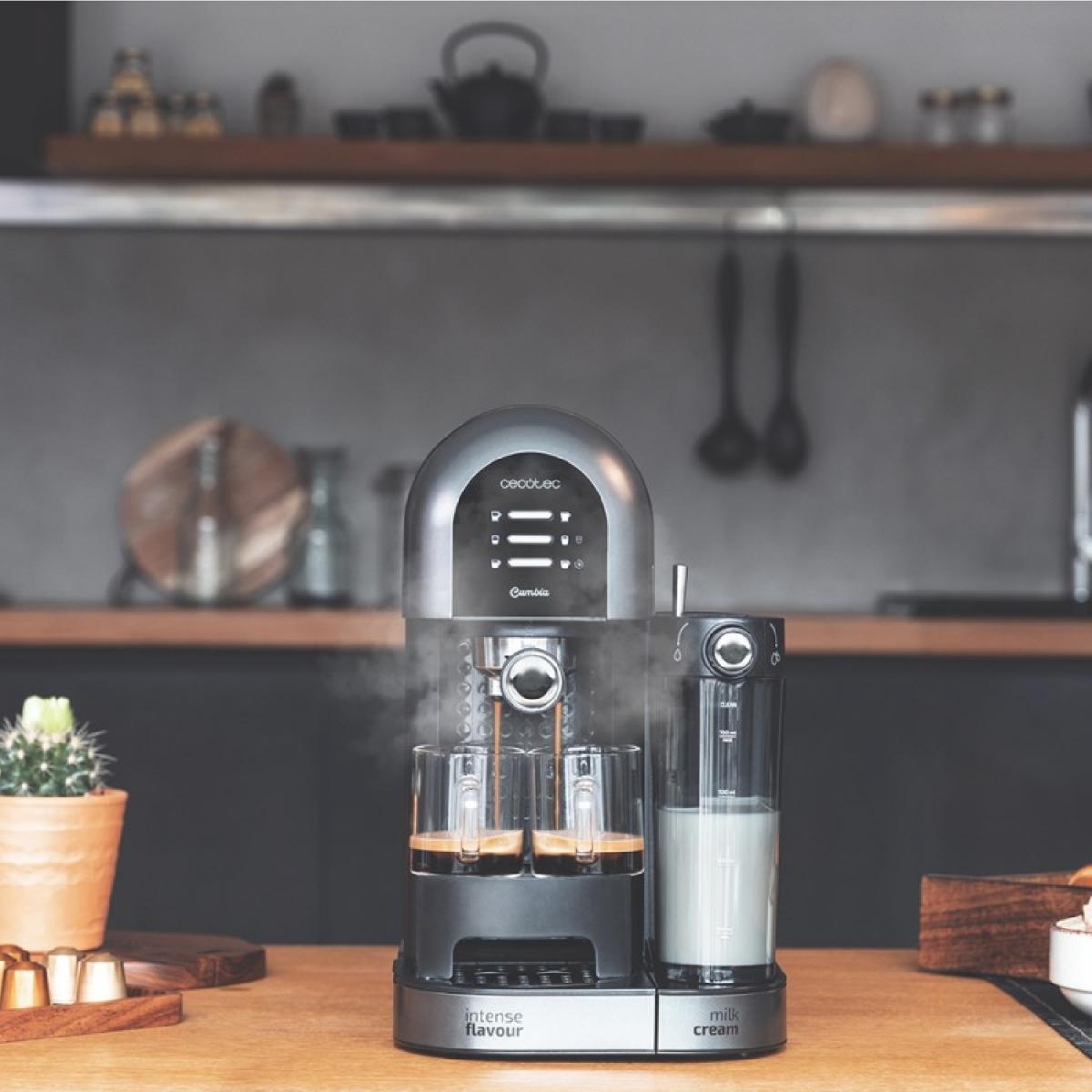 Cecotec Cafeteras semiautomáticas Cafetera Semiautomática Cumbia Power Instant-Ccino 20 Chic Serie Nera