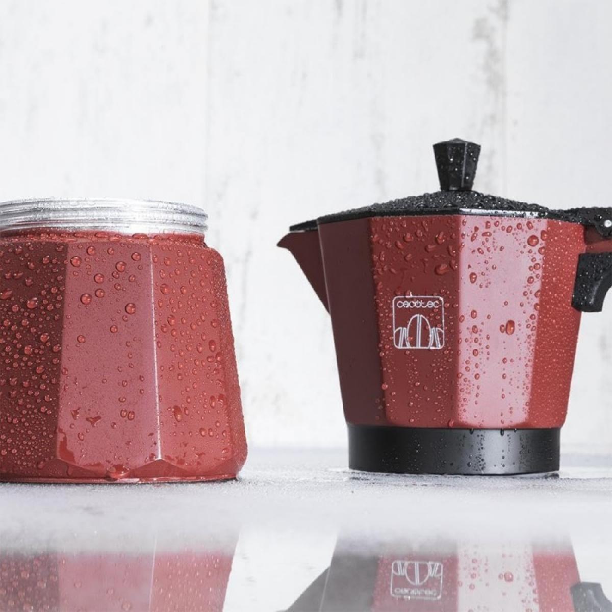 Cecotec Cafeteras italianas Cafetera Italiana Cumbia Mokclassic 300 Garnet
