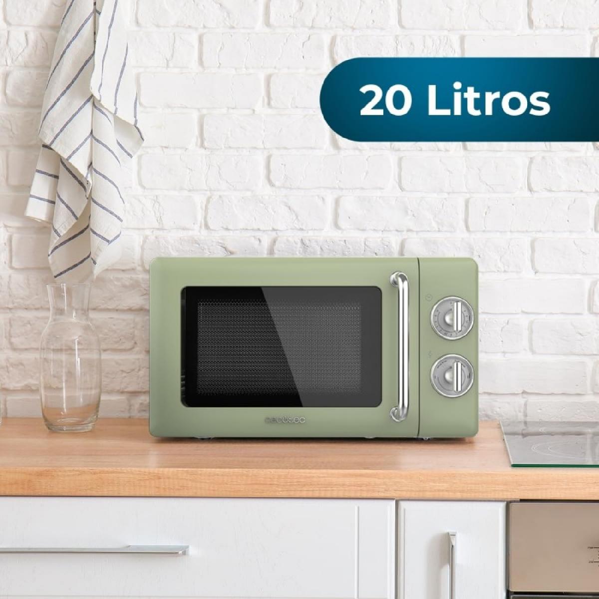 Cecotec Microondas solo Microondas 20l proclean 3010 retro green