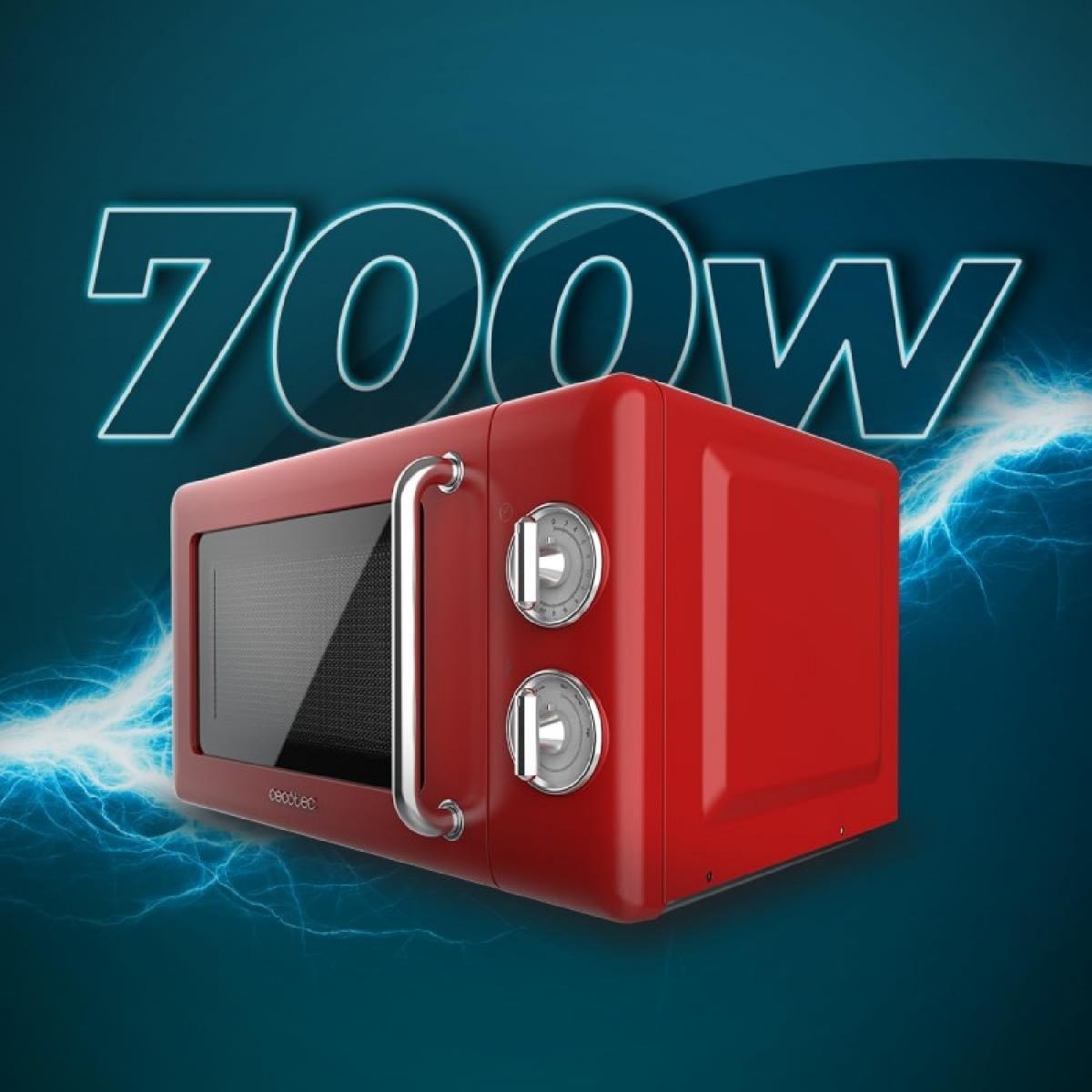 Cecotec Microondas solo Microondas 20l proclean 3010 retro red
