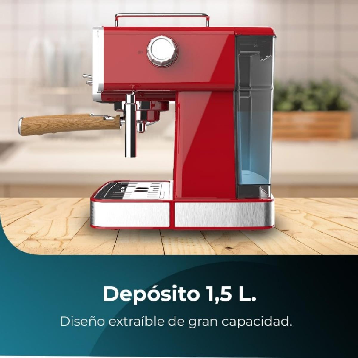 Cecotec Cafeteras express Power Espresso 20 Tradizionale Light Red