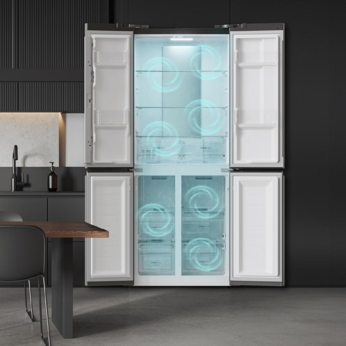 Cecotec Frigoríficos 4 puertas Bolero CoolMarket 4D 436 Dark E