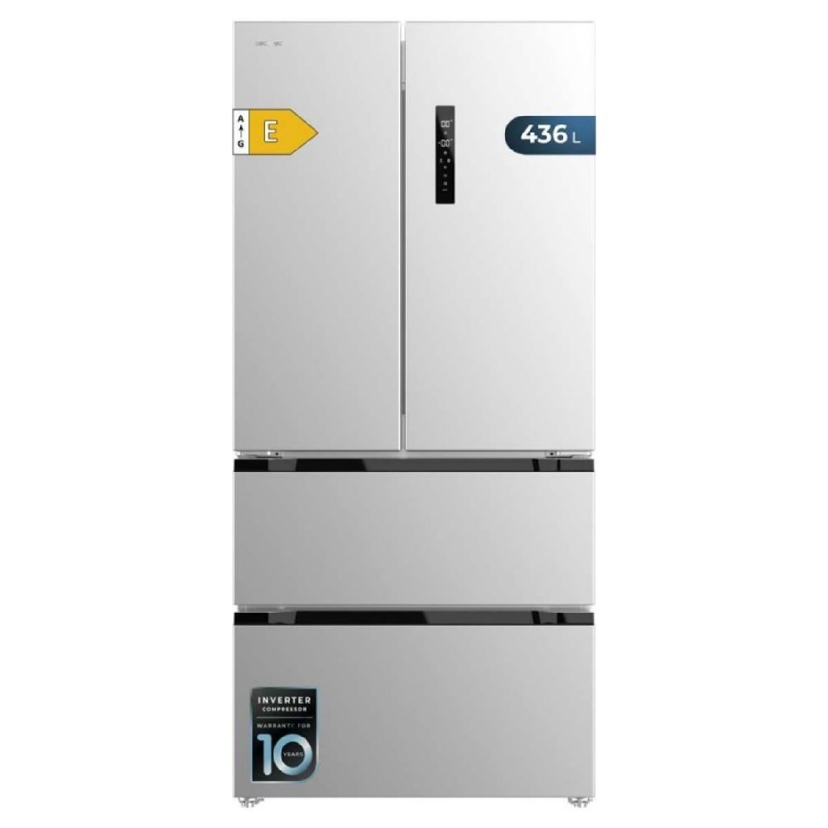 Cecotec Frigoríficos puerta francesa Bolero CoolMarket FD 436 Inox E