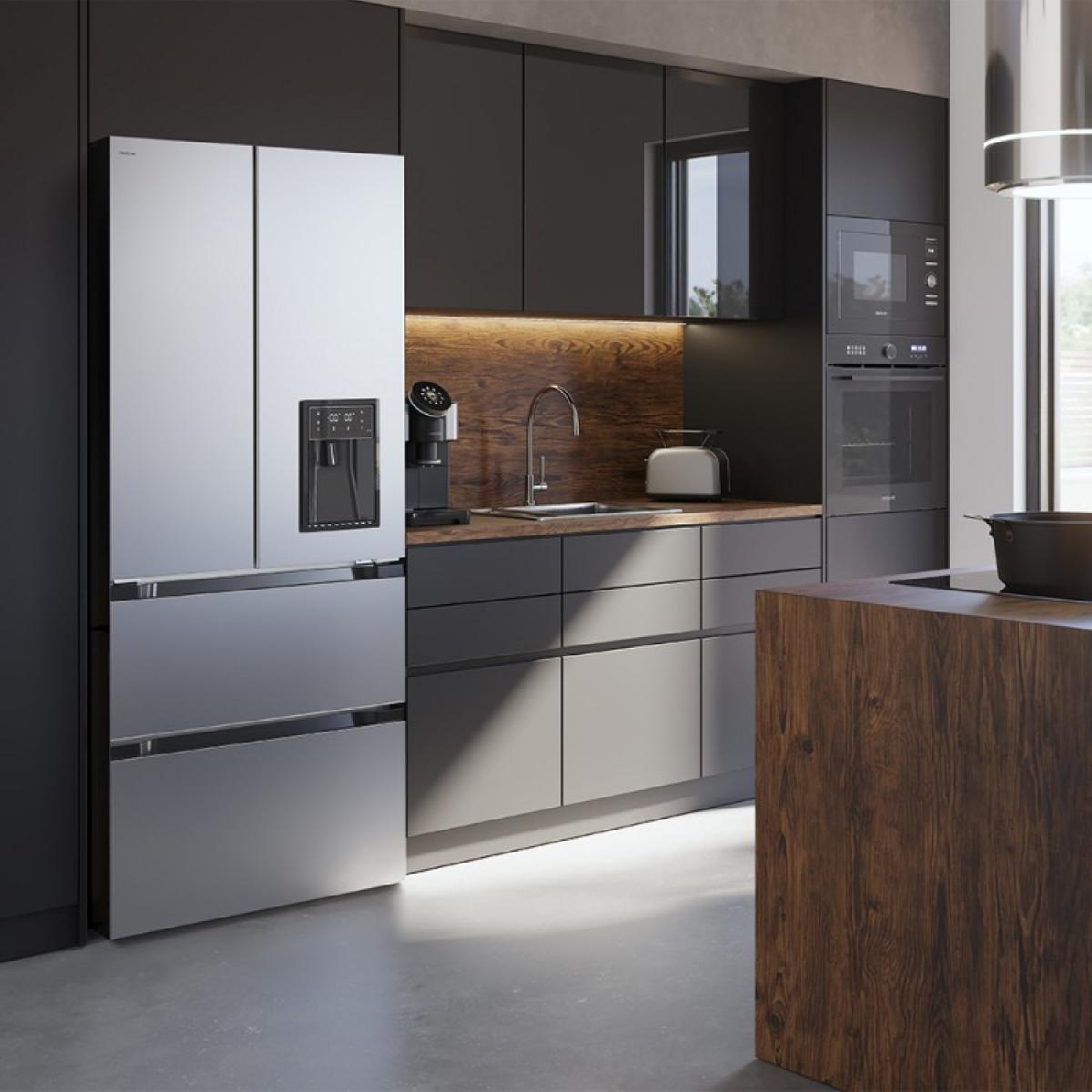 Cecotec Frigoríficos puerta francesa Bolero CoolMarket FD 436 WD Inox E