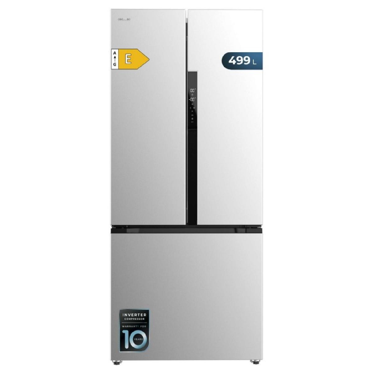 Cecotec Frigoríficos puerta francesa Bolero CoolMarket FD 499 Inox E