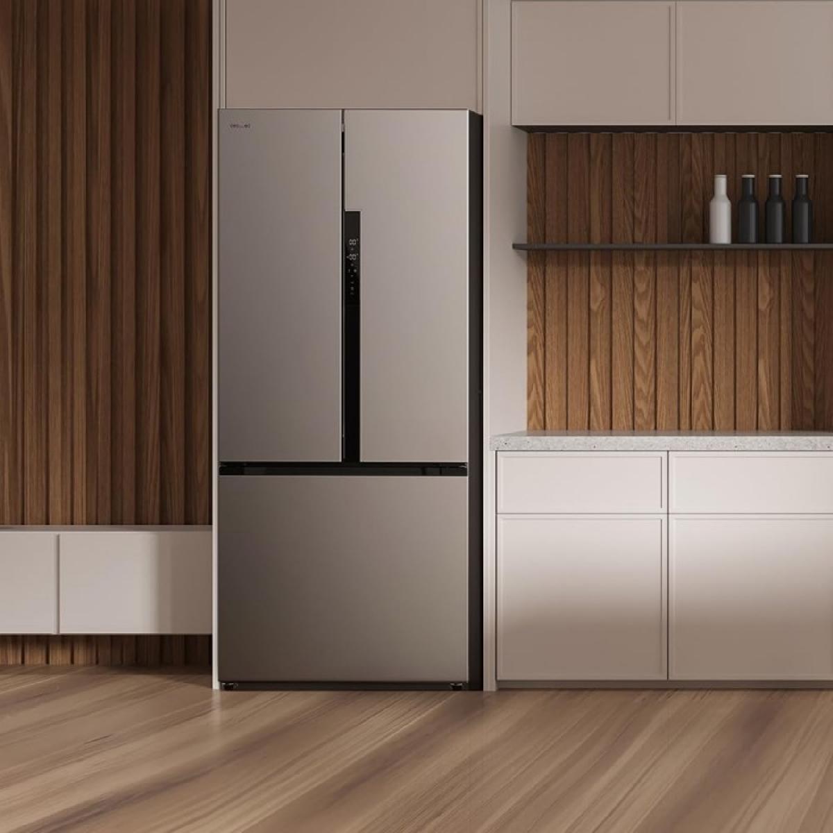 Cecotec Frigoríficos puerta francesa Bolero CoolMarket FD 499 Inox E