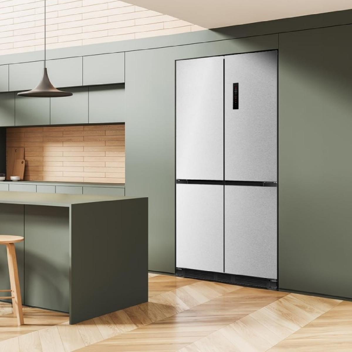 Cecotec Frigoríficos semi-integrables 4 puertas Bolero CoolMarket 4D 466 SBI Inox E